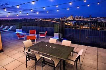 Sky lounge with comfy seating and amazing views!